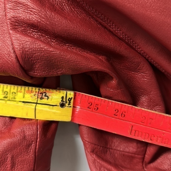 Women’s fashion elements red‎ leather hooded coat size small excellent condition - Picture 6 of 12